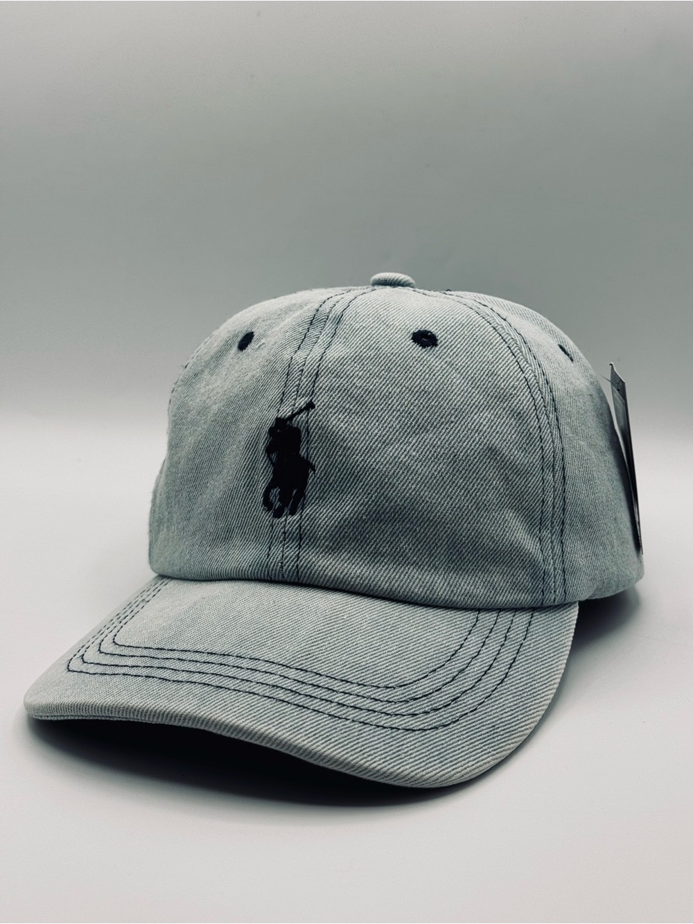 Polo Cap Ice Blue Denim